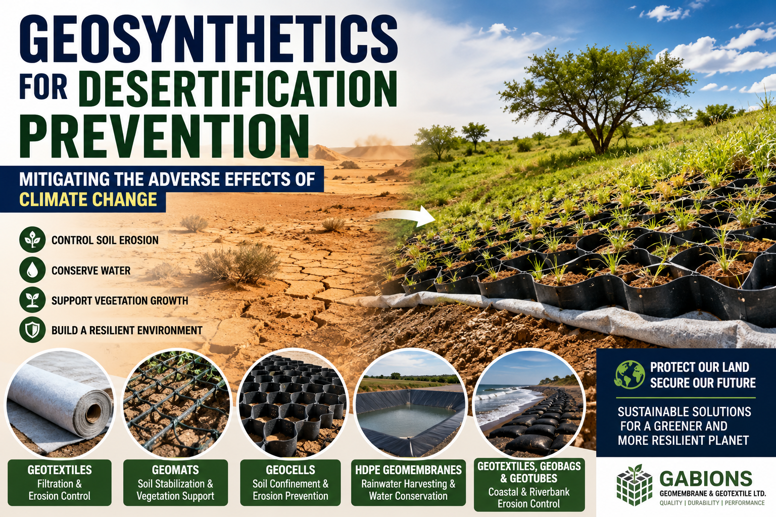 Geosynthetics for Desertification Prevention: Mitigating Climate Change in Nigeria
